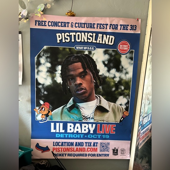 Super RARE find | Lil Baby Live Detroit XXL Poster - Picture 2 of 2